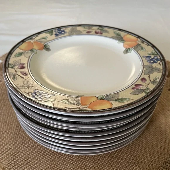 Mikasa Garden Harvest Plates 8-3/8”
Set of 10 Plates. Excellent Condition. - Picture 4 of 7